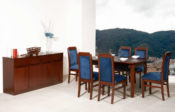 Comedor montana  6 puestos + silletas Azdara +Biffe 4 cuerpo